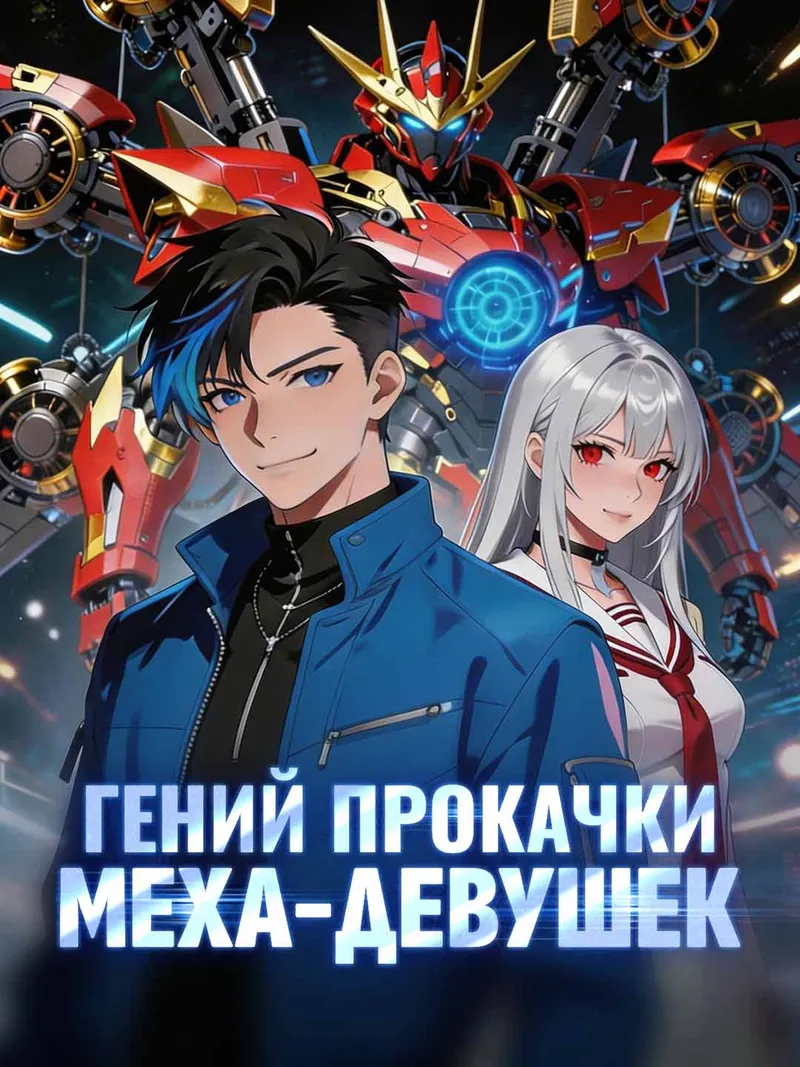 Обложка «Гений прокачки меха-девушек»