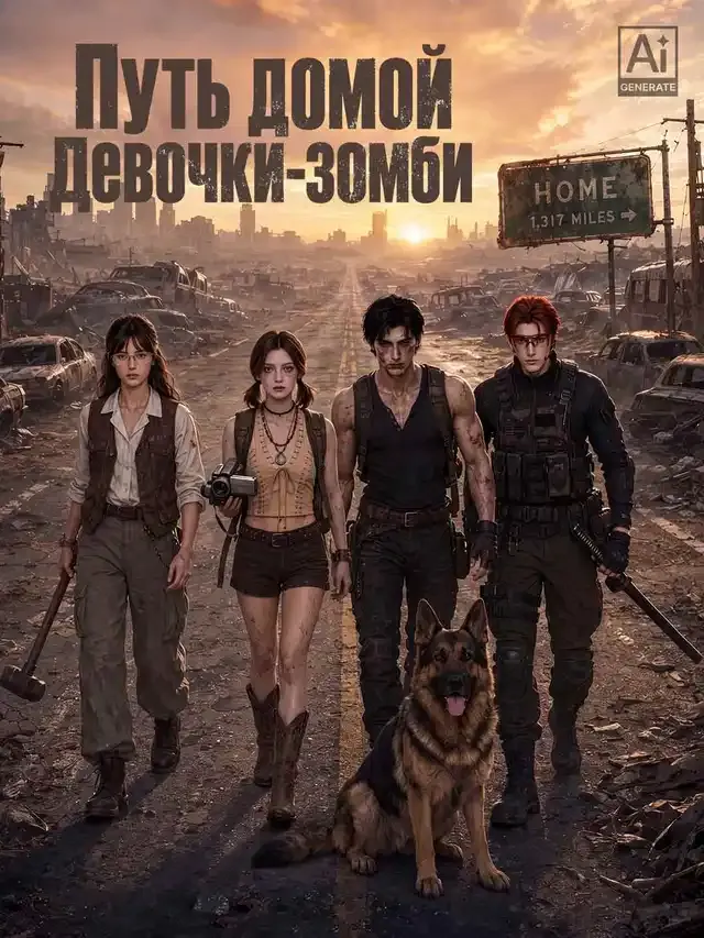 Обложка «Путь домой Девочки-зомби»