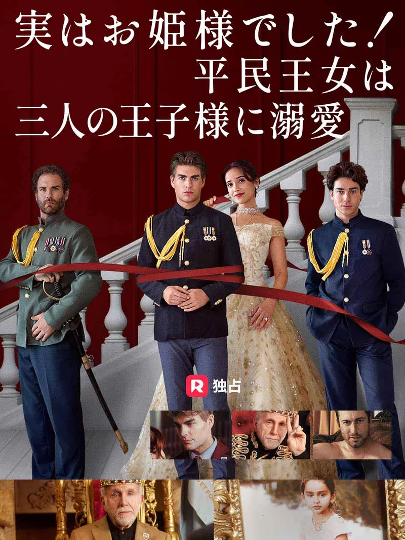 「実はお姫様でした！ 平民王女は三人の王子様に溺爱」のカバー画像
