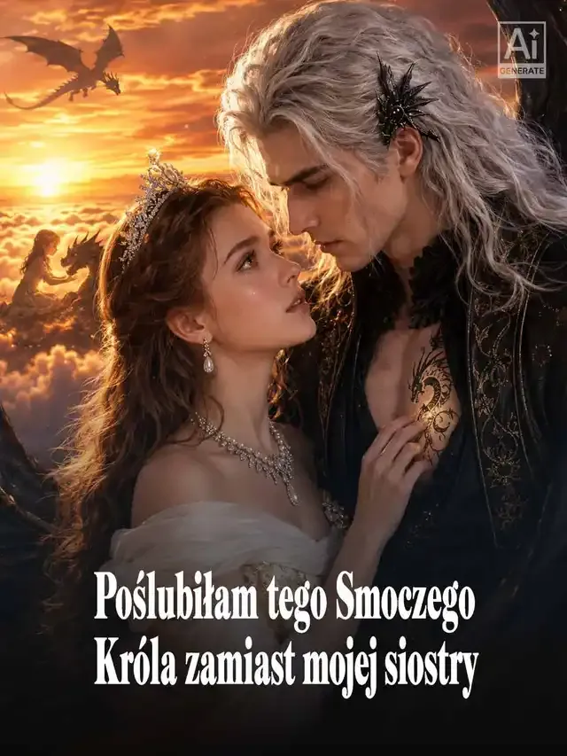 Okładka Poślubiłam tego Smoczego Króla zamiast mojej siostry