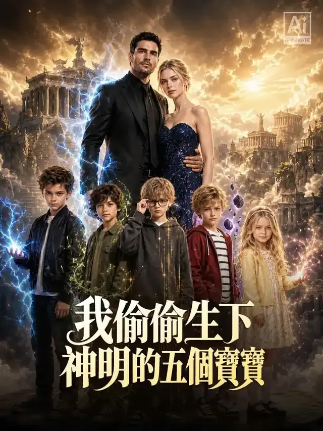 《我偷偷生下神明的五個寶寶》封面