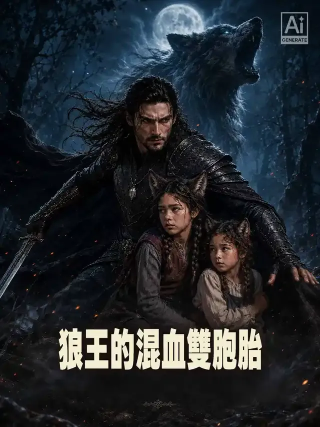 《狼王的混血雙胞胎》封面