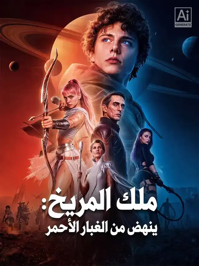 غلاف ملك المريخ: ينهض من الغبار الأحمر