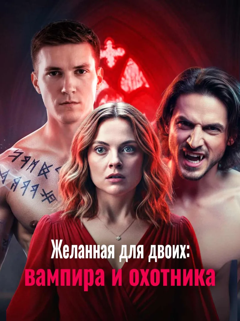 Обложка «Желанная для двоих: вампира и охотника»