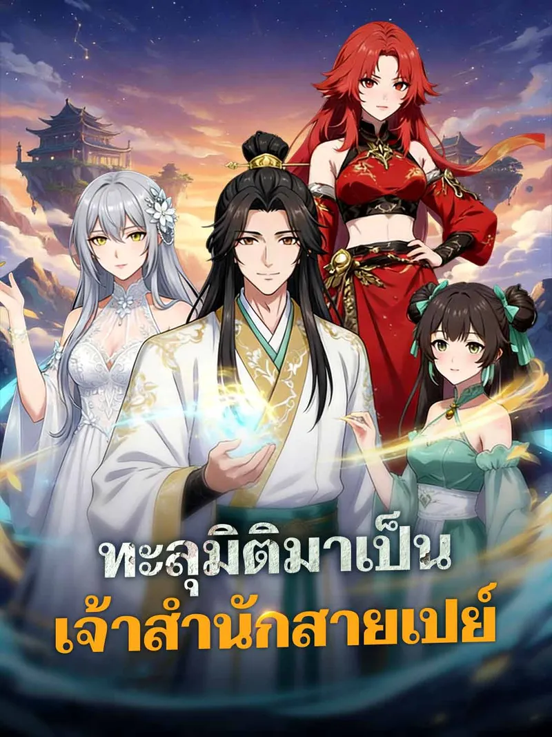 หน้าปกทะลุมิติมาเป็นเจ้าสำนักสายเปย์