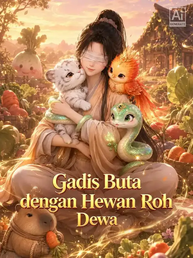 Sampul Gadis Buta dengan Hewan Roh Dewa