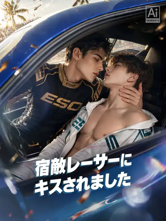 「宿敵レーサーにキスされました」のカバー画像