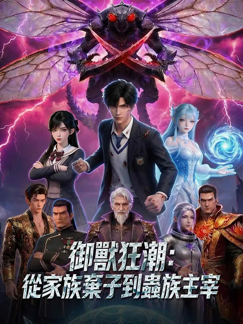《御獸狂潮：從家族棄子到蟲族主宰》封面