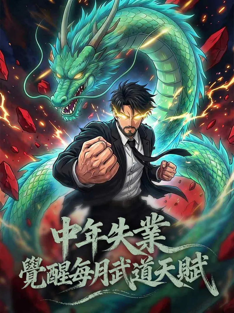 《中年失業，覺醒每月武道天賦》封面