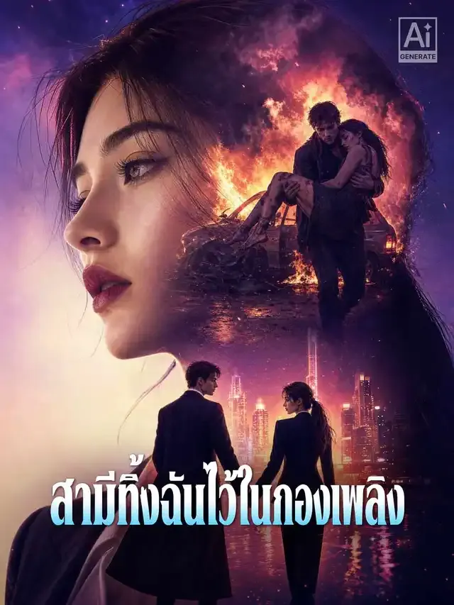 หน้าปกสามีทิ้งฉันไว้ในกองเพลิง