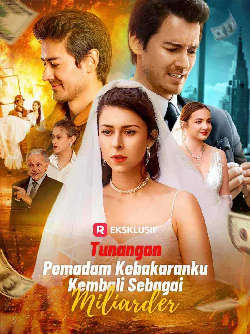 Sampul Tunangan Pemadam Kebakaranku Kembali sebagai Miliarder