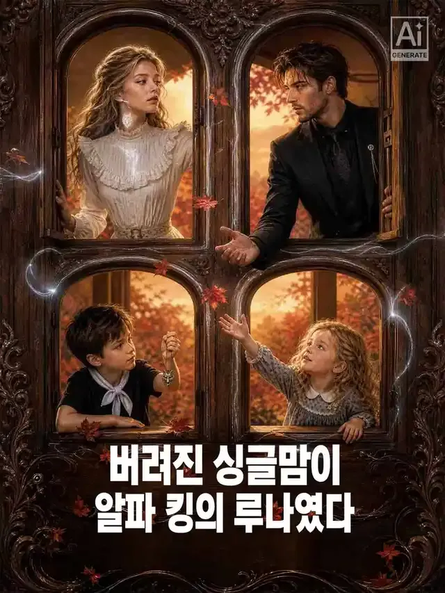버려진 싱글맘이 알파 킹의 루나였다 표지