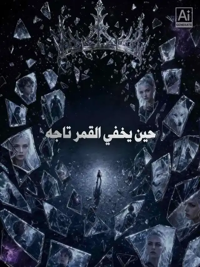 غلاف حين يخفي القمر تاجه