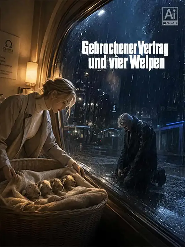 Cover von Gebrochener Vertrag und vier Welpen