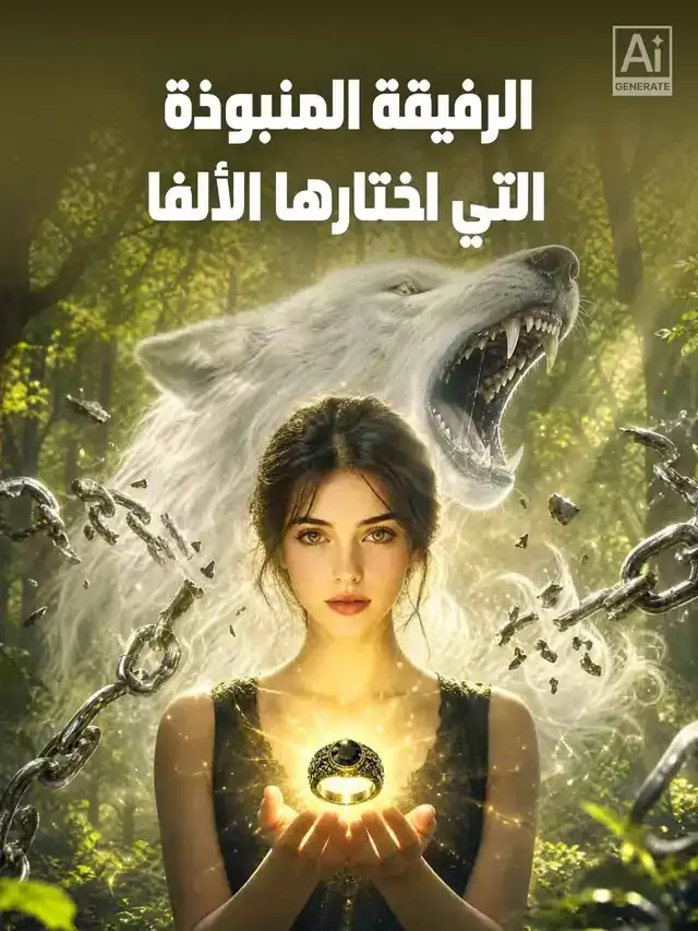 غلاف الرفيقة المنبوذة التي اختارها الألفا