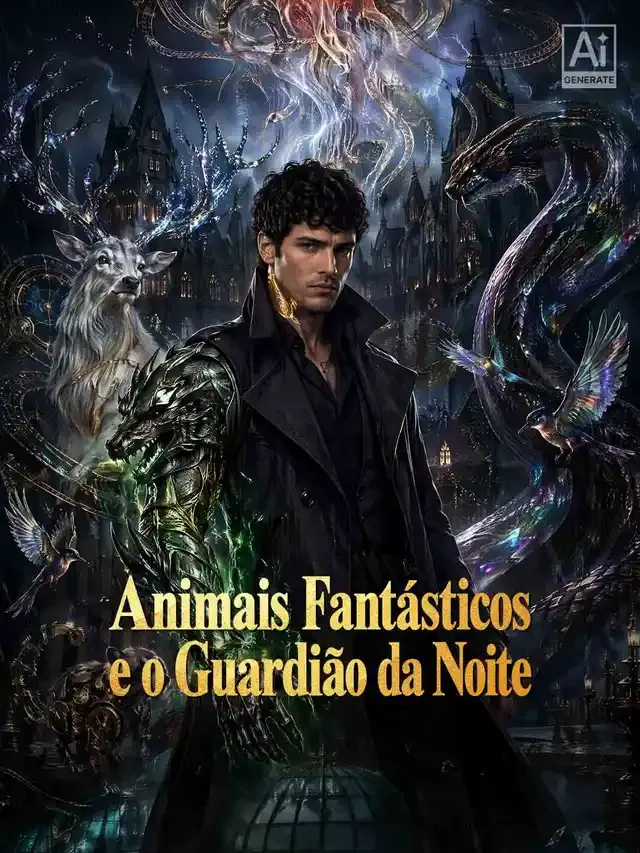 Capa de Animais Fantásticos e o Guardião da Noite