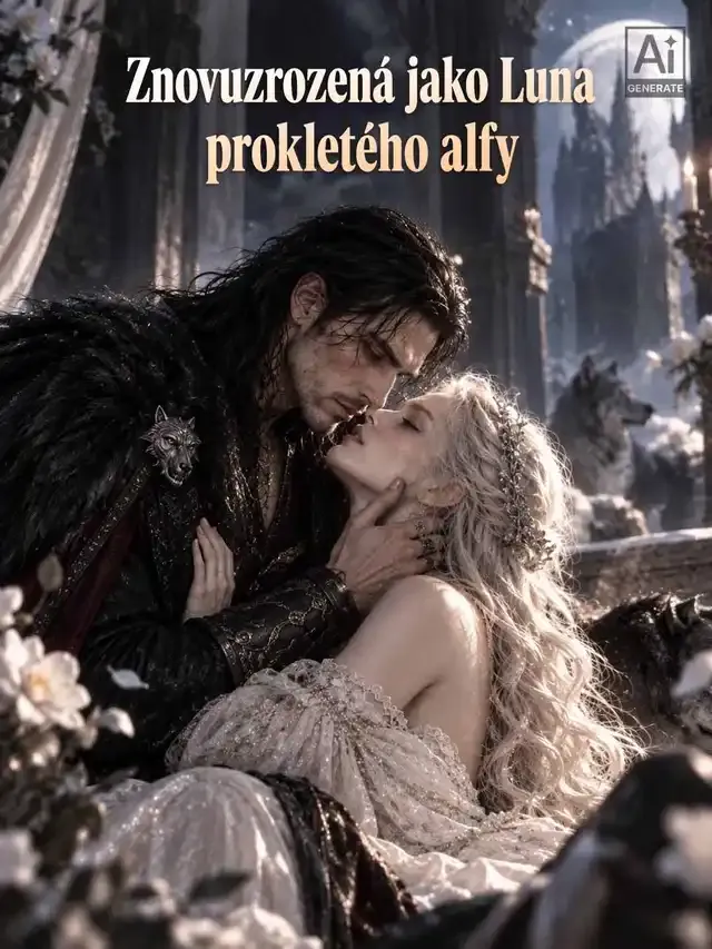 Obálka Znovuzrozená jako Luna prokletého alfy