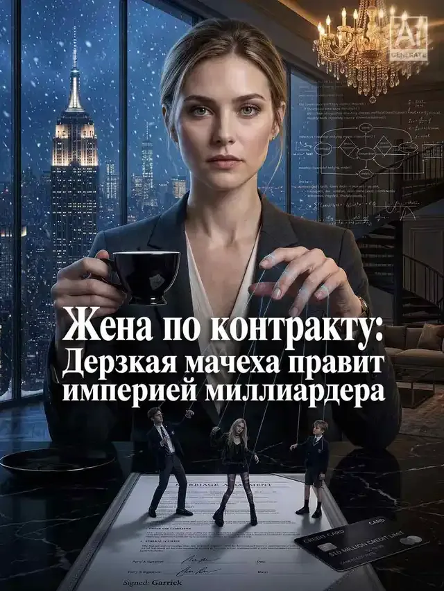 Обложка «Жена по контракту: Дерзкая мачеха правит империей миллиардера»