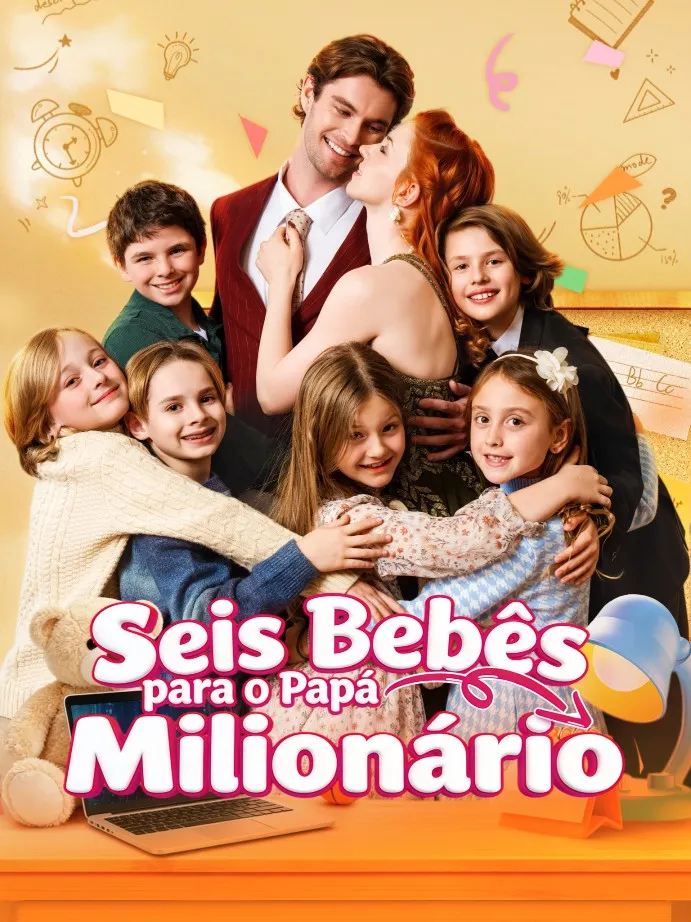 Capa de Seis Bebês para o Papá Milionário