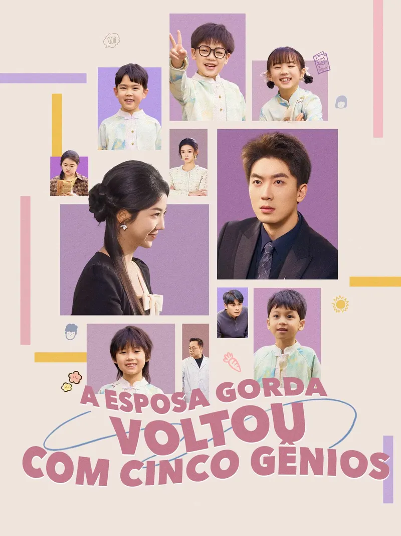 Capa de A Esposa Gorda Voltou com Cinco Gênios