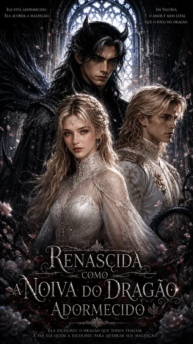 Capa de Renascida como a Noiva do Dragão Adormecido