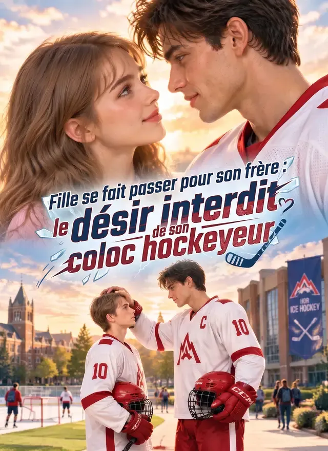 Couverture de Fille se fait passer pour son frère : le désir interdit de son coloc hockeyeur