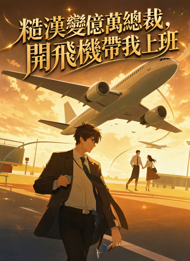 《糙漢變億萬總裁，開飛機帶我上班》封面