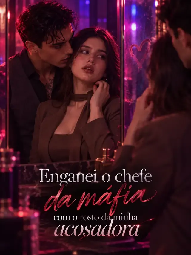 Capa de Enganei o chefe da máfia com o rosto da minha acosadora