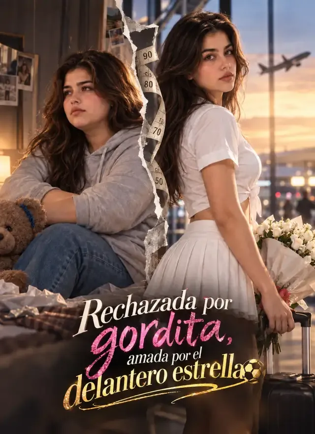 Portada de Rechazada por gordita, amada por el delantero estrella