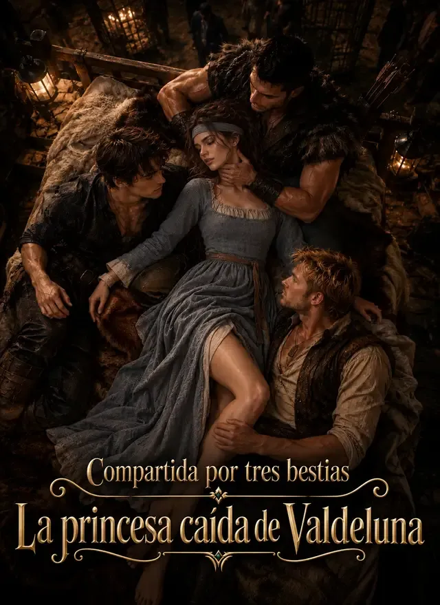 Portada de Compartida por tres bestias La princesa caída de Valdeluna