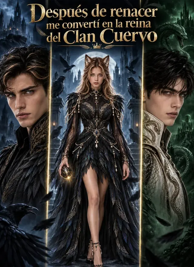 Portada de Después de renacer, me convertí en la reina del Clan Cuervo