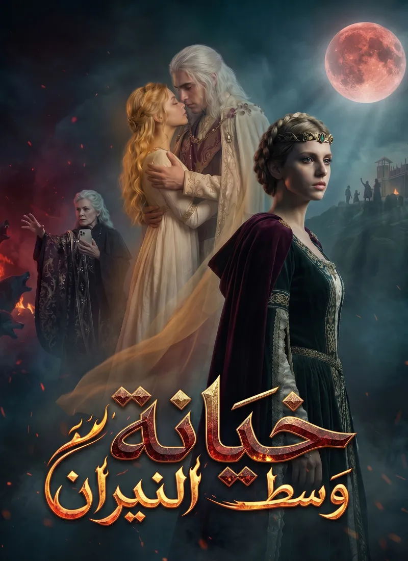 غلاف خيانة وسط النيران