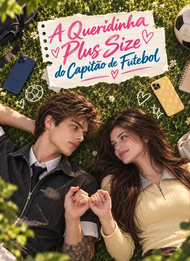Capa de A Queridinha Plus Size do Capitão de Futebol