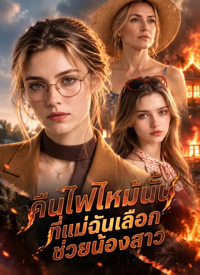 หน้าปกคืนไฟไหม้นั้นที่แม่ฉันเลือกช่วยน้องสาว