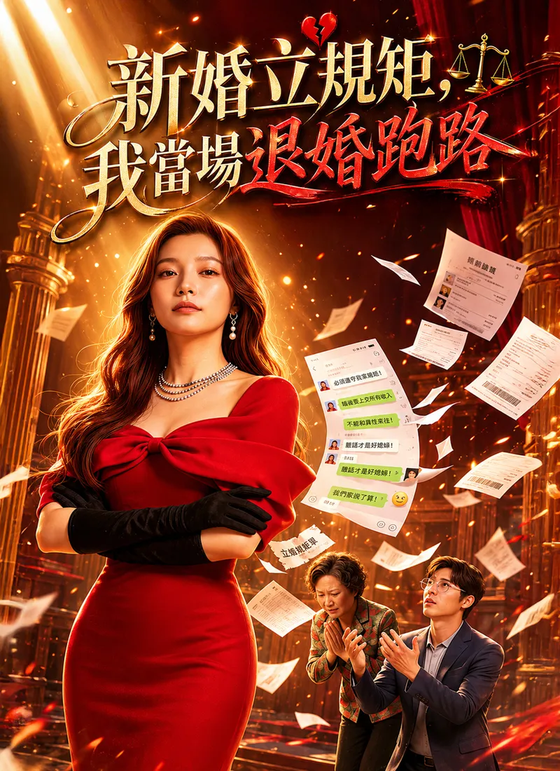 《新婚立規矩，我當場退婚跑路》封面