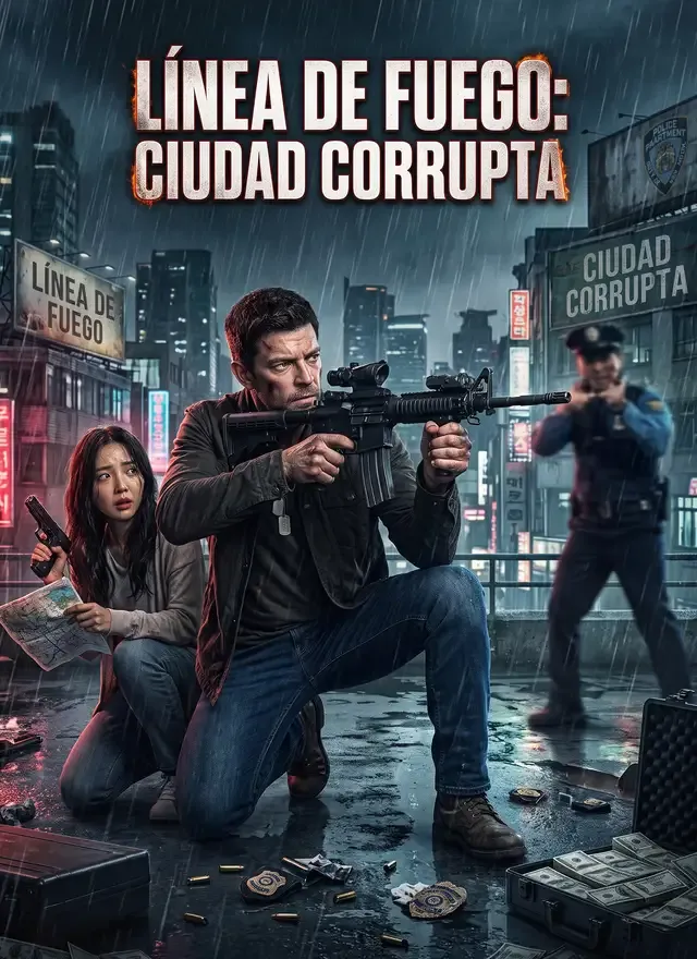 Portada de [Doblado]Línea de Fuego: Ciudad Corrupta