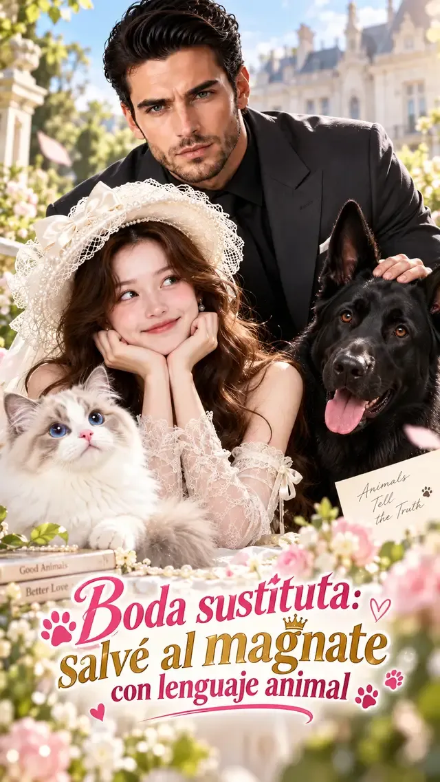 Portada de Boda sustituta: salvé al magnate con lenguaje animal