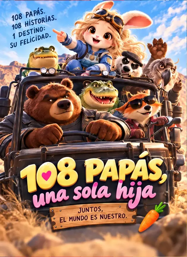 Portada de 108 papás, una sola hija