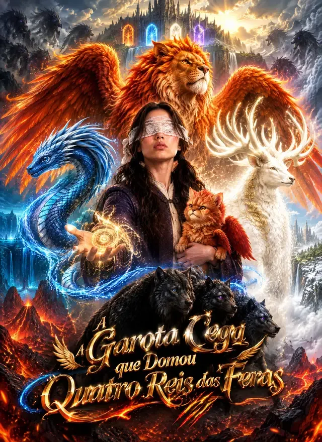 Capa de A Garota Cega que Domou Quatro Reis das Feras