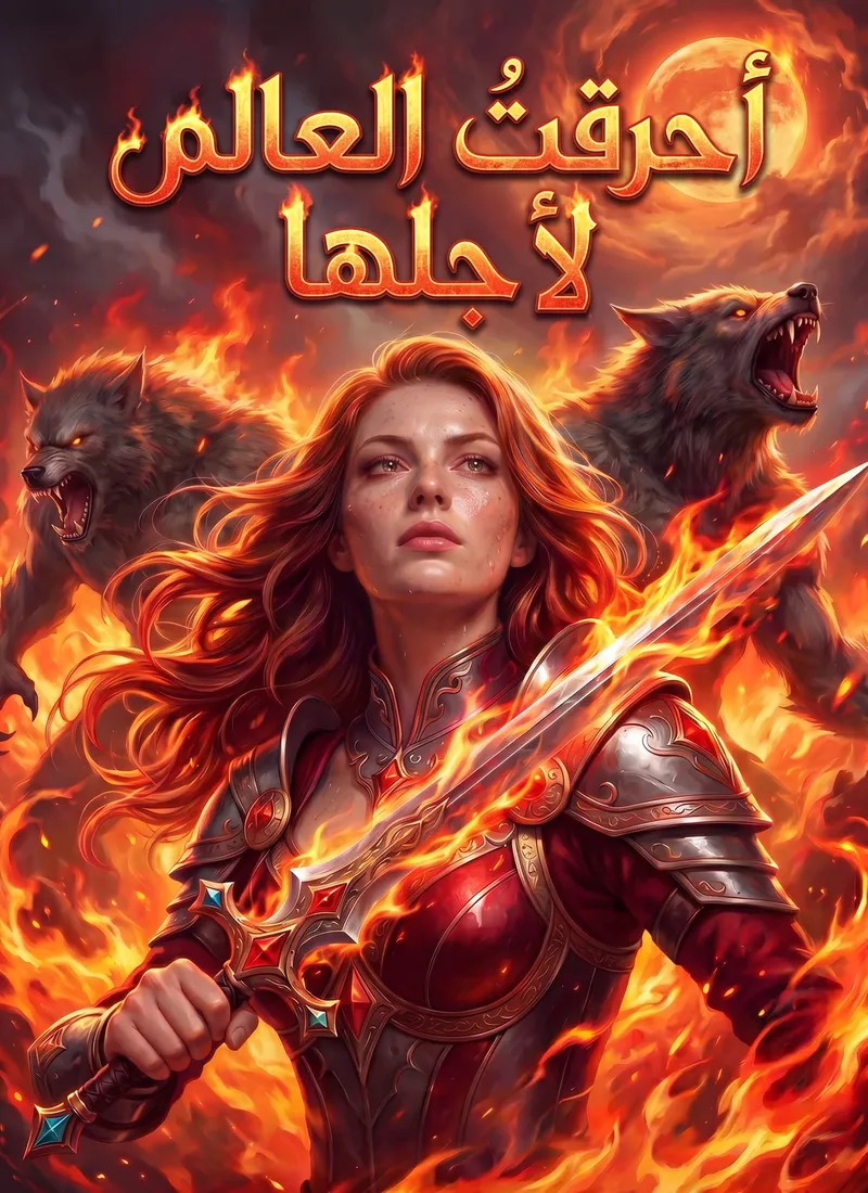 غلاف أحرقتُ العالم لأجلها