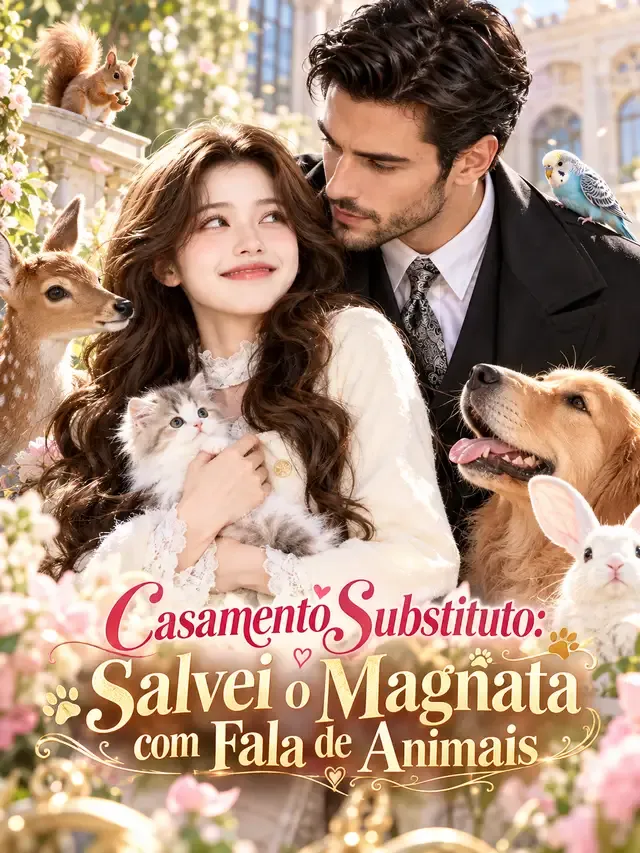 Capa de Casamento Substituto: Salvei o Magnata com Fala de Animais