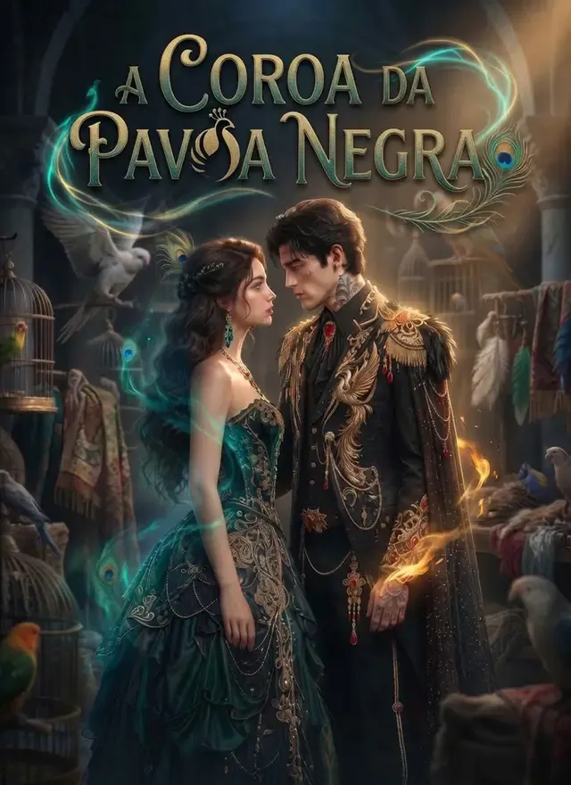 Capa de A Coroa da Pavoa Negra