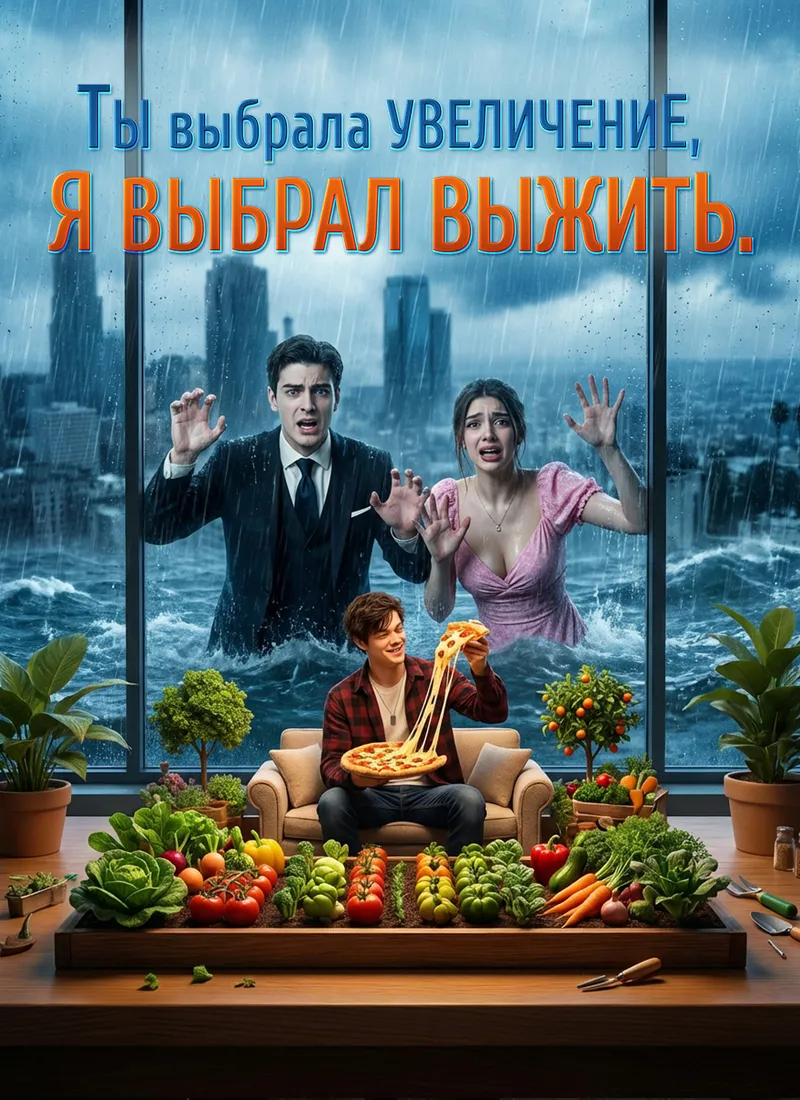 Обложка «Ты выбрала увеличение, я выбрал выжить.»