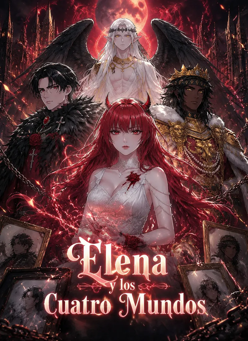 Portada de [Doblado]Elena y los cuatro mundos