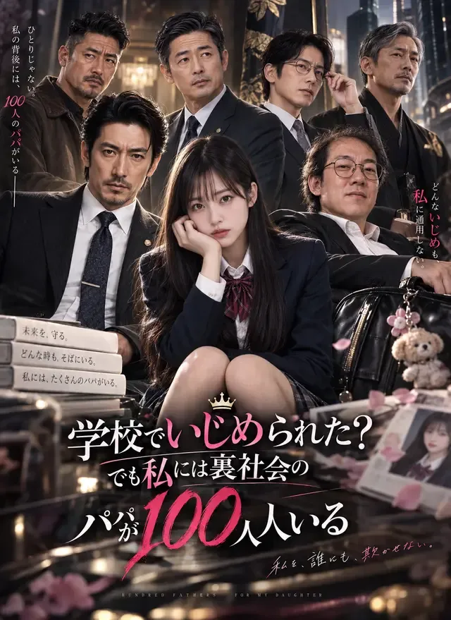 「学校でいじめられた？でも私には裏社会のパパが100人いる」のカバー画像