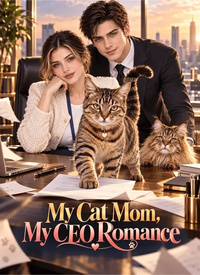 My Cat Mom, My CEO Romance cover