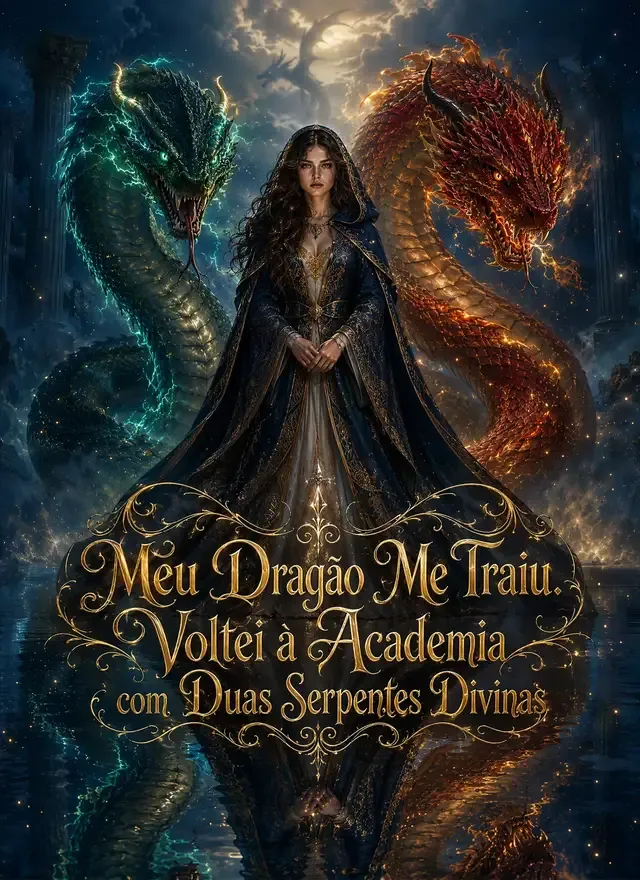 Capa de Meu Dragão Me Traiu. Voltei à Academia com Duas Serpentes Divinas