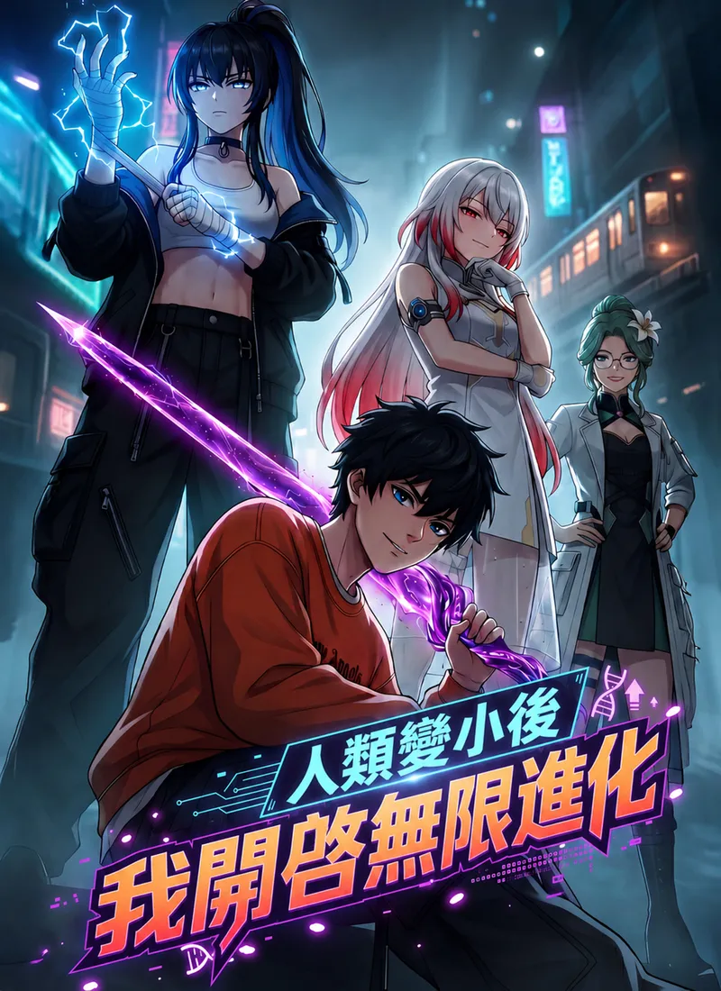 《人類變小後，我開啓無限進化》封面