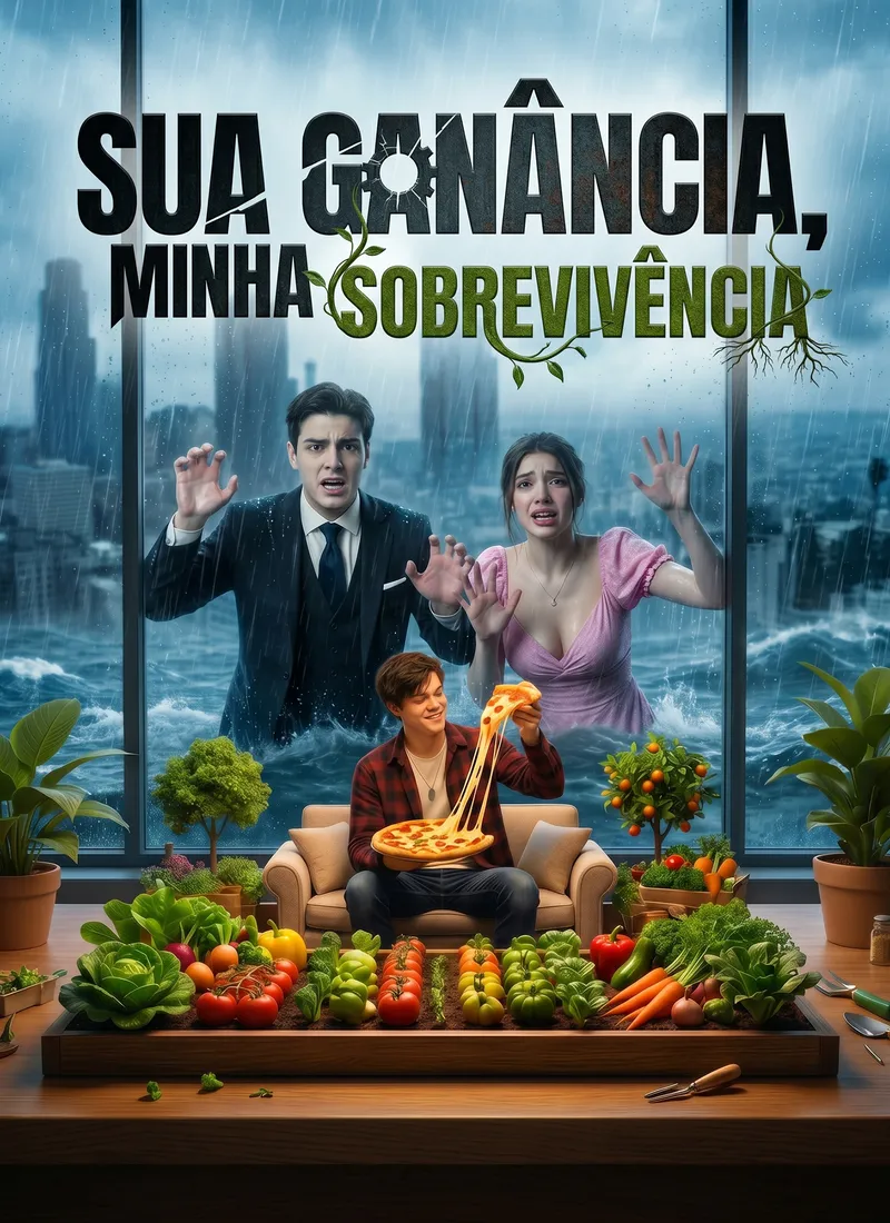 Capa de Sua Ganância, Minha Sobrevivência