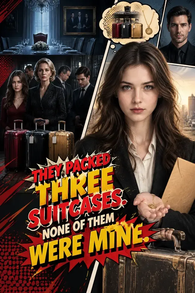 THEY PACKED THREE SUITCASES. NONE OF THEM WERE MINE cover